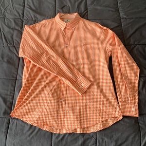 Southern Pines Orange/Knoxville Gingham Shirt LS - XL